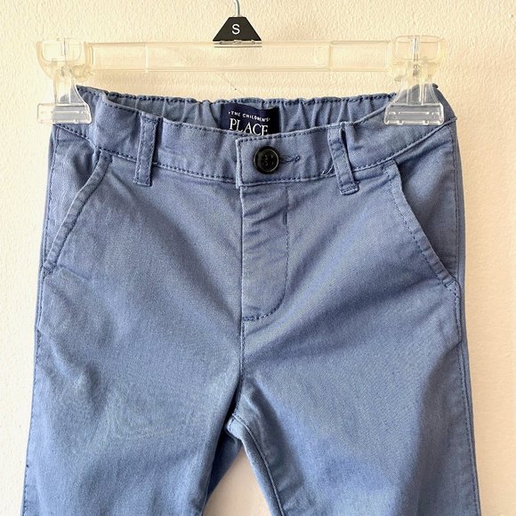 🔥 The Children's Place | Light Blue Elastic-Waist Toddler Chinos/Jeans Sz 2T - Picture 2 of 6